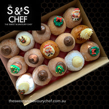 Load image into Gallery viewer, Christmas Entertainers Catering Box - Assorted 15 Doughnut  Box