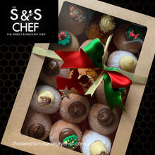 Load image into Gallery viewer, Christmas Entertainers Catering Box - Assorted 15 Doughnut  Box