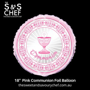 18"  Communion Balloon - Pink