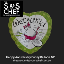 Load image into Gallery viewer, Happy Anniversary Funny Helium Balloons 18&quot; ROUND FOIL