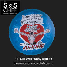 Load image into Gallery viewer, Get Well Funny 2 Sided 18 inch Balloon