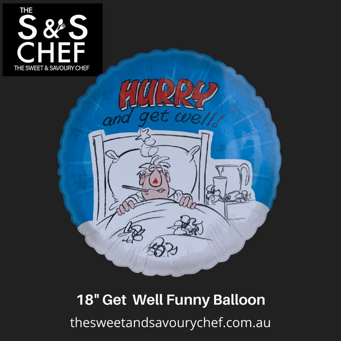 Get Well Funny 2 Sided 18 inch Balloon