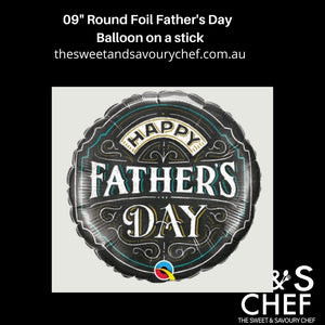 9" ROUND FOIL Happy Father's Day