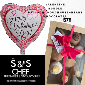 Valentine Bundle - Balloons, Doughnuts & Chocolates