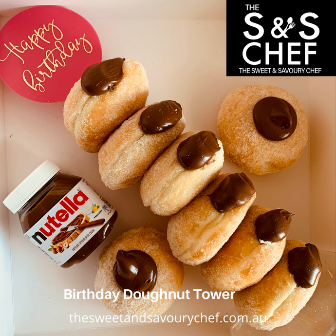 Birthday Doughnut Tower