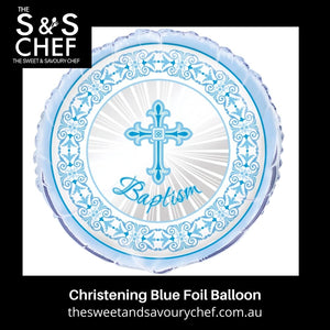 18" Baptism Blue Helium Balloon