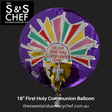 Load image into Gallery viewer, Communion - On your day Double Sided Balloon 18inch