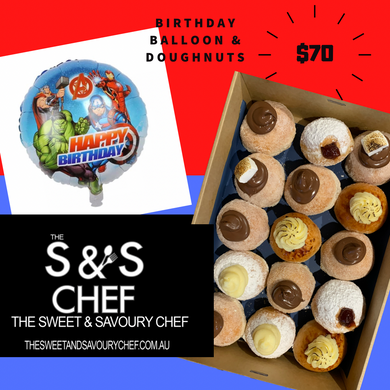 Birthday Superhero & Balloon Combo-