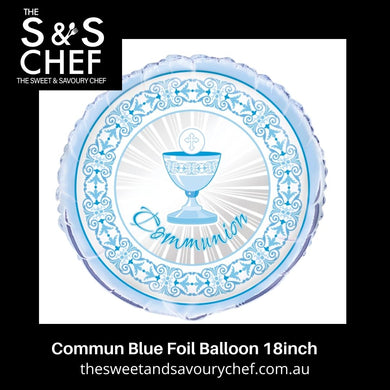 Communion Balloon - Blue 18