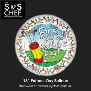 Father's Day Golf  Balloon  18" ROUND FOIL