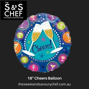 Cheers Helium Balloons 18" ROUND FOIL