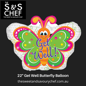 22" Get Well Butterfly Balloon