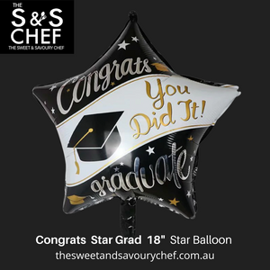 Grads You Did It  Star Foil Balloon  18inch