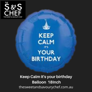 18" Keep Calm it's your Birthday  Helium Balloon