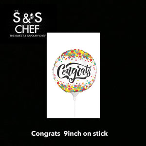 Congrats 9inch Filled on a Stick