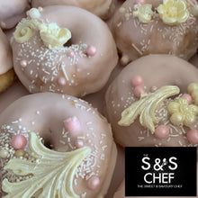 Load image into Gallery viewer, Glazed Catering Pack Doughnuts- Glazed Baby Pink or Baby Blue