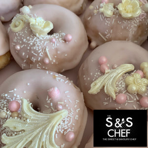 Glazed Catering Pack Doughnuts- Glazed Baby Pink or Baby Blue
