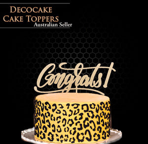 Congrats Cake Topper