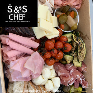The S&S Chef Antipasto Box.