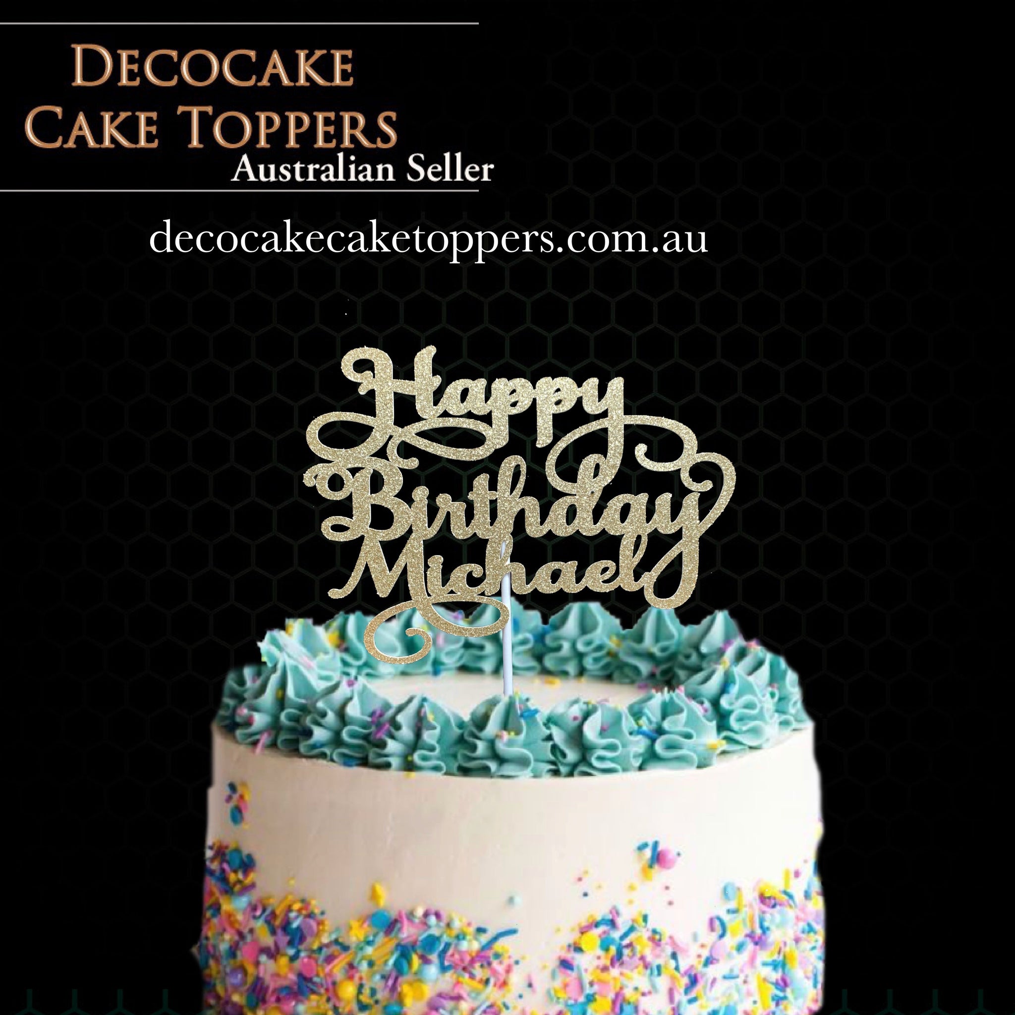 Buon Compleanno Happy Birthday Cake Topper - Made in Australia