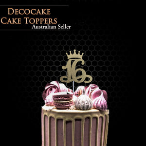 16 Crown Cake Topper