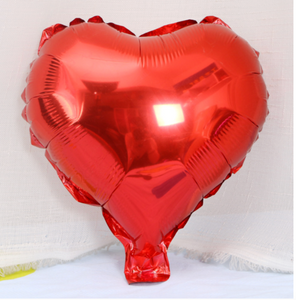 25cm Red Foil Heart Balloon On Stick