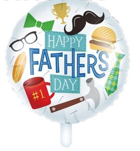 18" ROUND FOIL Father's Day Balloon