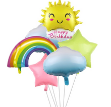 Load image into Gallery viewer, Birthday Balloon Bouquet 6 Pcs