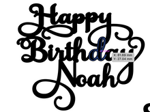 Load image into Gallery viewer, Noah  Personalised Cake Topper Pre-Styled Ready to Cut