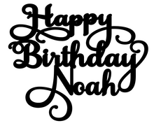 Load image into Gallery viewer, Noah  Personalised Cake Topper Pre-Styled Ready to Cut