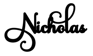 Nicholas Personalised Cake Topper Pre-Styled Ready to Cut