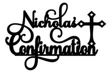 Load image into Gallery viewer, Nicholas Personalised Cake Topper Pre-Styled Ready to Cut