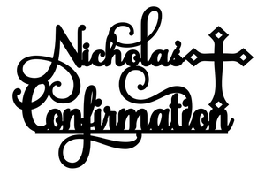Nicholas Personalised Cake Topper Pre-Styled Ready to Cut