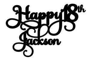 Jackson-  Personalised Cake Topper Pre-Styled Ready to Cut