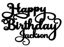 Load image into Gallery viewer, Jackson-  Personalised Cake Topper Pre-Styled Ready to Cut