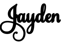 Load image into Gallery viewer, Jayden  Personalised Cake Topper Pre-Styled Ready to Cut